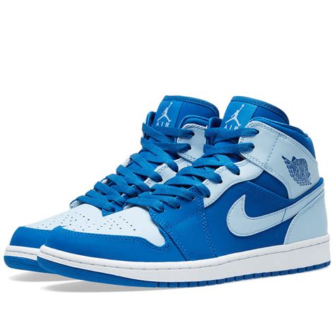 Nike Air Jordan 1 Mid Team Royal & Ice Blue | END. (HK)