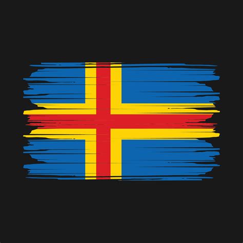 Aland Islands Flag Vector 20446366 Vector Art at Vecteezy