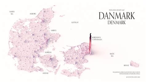 Population density map of Denmark. by... - Maps on the Web