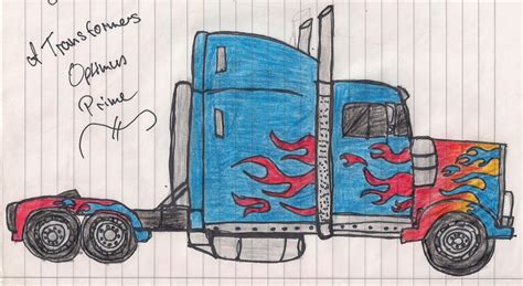 Optimus Prime -Truck by LittleSister1995 on DeviantArt