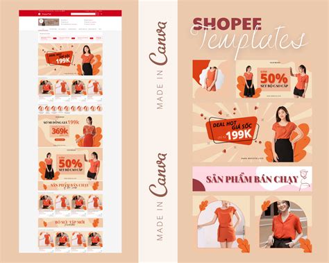 Shopee Template Và Cách Thiết Kế Chi Tiết Trên Canva