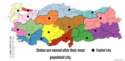 Possible administrative map of Turkey in state system. : MapPorn