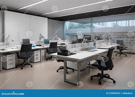 Office Space, with Ergonomic Furniture and Accessories, for Modern and ...