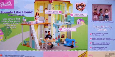 BARBIE Happy Family SOUNDS LIKE HOME SMART HOUSE Playset w LIGHTS ...