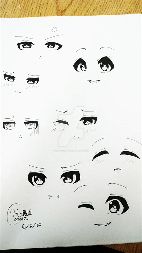 Anime Eyes Reference Sheet by LightGirl-01 on DeviantArt