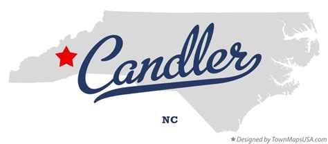 Map of Candler, NC, North Carolina