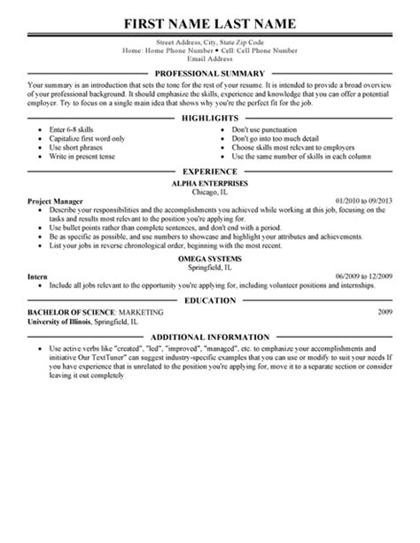 Executive Resume Template for Microsoft Word | LiveCareer