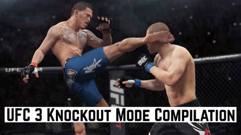 UFC 3 Knockout Mode Compilation - YouTube