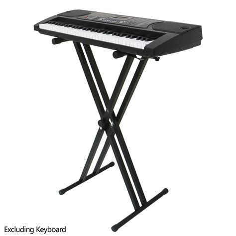 Keyboard Stand, Heavy-Duty Double-X Adjustable Electronic Piano Keyboard Stand with Locking ...