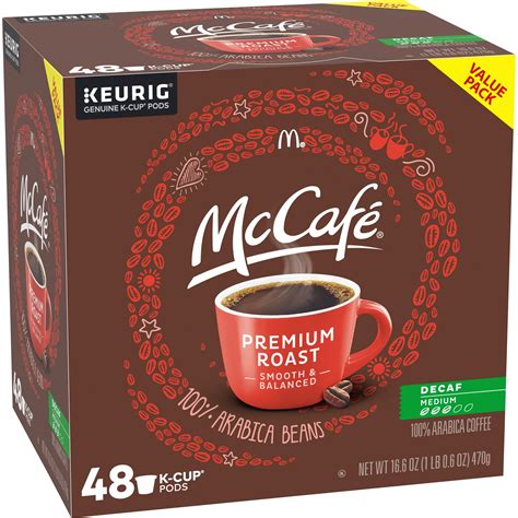 McCafe Premium Roast Decaf Coffee K-Cup Pods, Decaffeinated, 48 ct - 16 ...