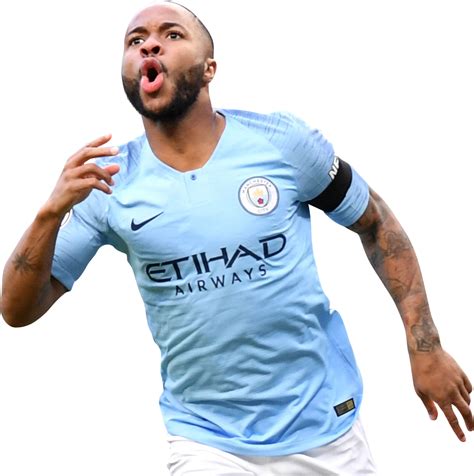 Raheem Sterling Manchester City football render - FootyRenders