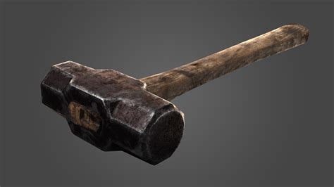 3D old sledgehammer - TurboSquid 1555017