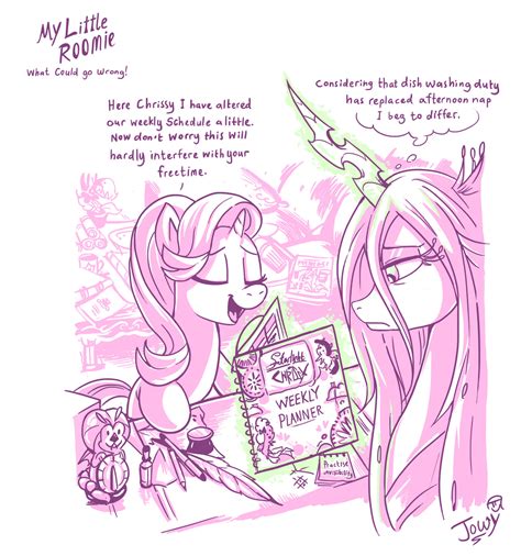 queen chrysalis and starlight glimmer drawn by jowybean - Bronibooru