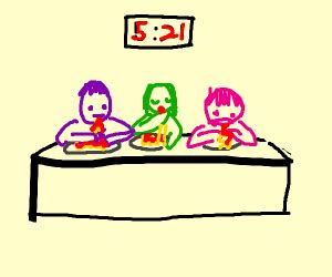 spaghetti eating contest - Drawception