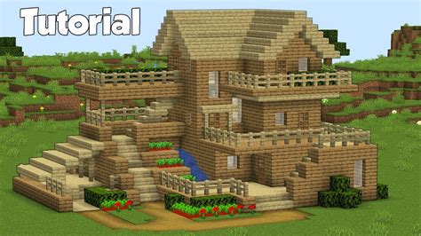 Minecraft: How to Build a Wooden House | Easy Survival House Tutorial | Easy minecraft houses ...