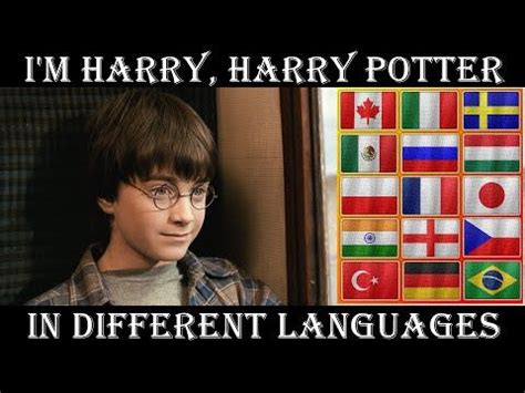 "I'M HARRY, HARRY POTTER" (in 16 different languages) - YouTube | Harry potter, Language, Harry