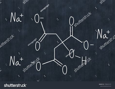 Sodium Citrate Formula Handwritten Chemical Formula Stock Illustration ...