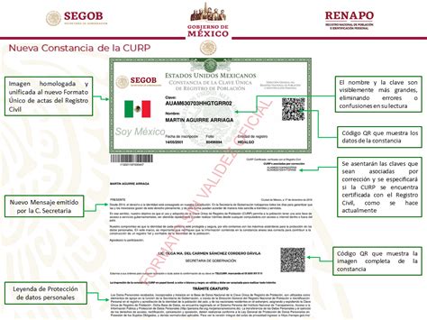 Conoce el nuevo formato de la constancia de la Clave Única de Registro ...