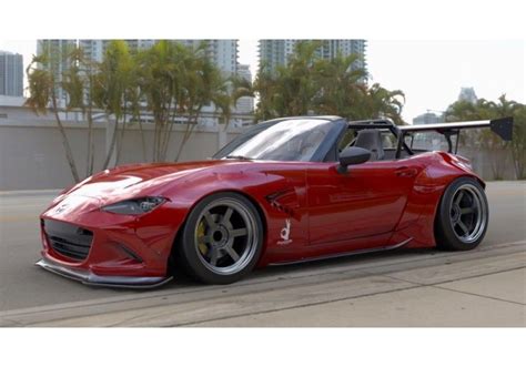 TRA Kyoto Rocket Bunny Wide Body Kit For MX-5 ND | REV9 | Mazda roadster, Mazda mx5, Mazda miata