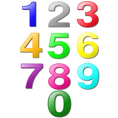 Vector clip art of set of digits from 0 to 9 | Free SVG