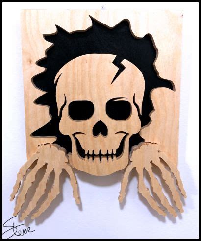 Scrollsaw Workshop: Skeleton out of wall Halloween Scroll Saw Pattern.