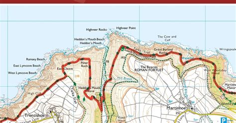 South West Coast Path Map (north) Minehead to St… | Cicerone Press