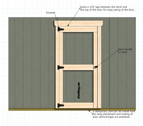 31 Cool Ideas and Free Plans On How To Build A Shed Door