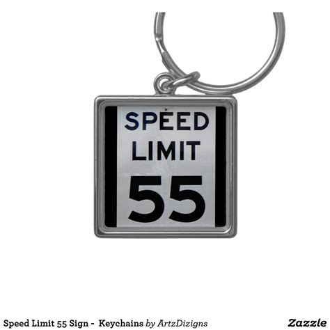 Speed Limit 55 Sign - Keychains | Zazzle.com | Whimsical cats, Cat colors, Custom keychain