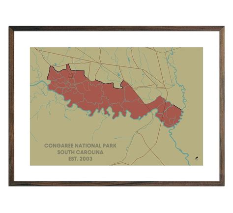 Congaree National Park Map | Congaree national park, National parks map, National parks