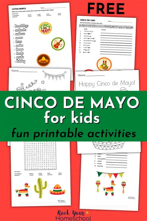 Cinco de Mayo Tracing Activities for Holiday Fun (2 Free Pages)