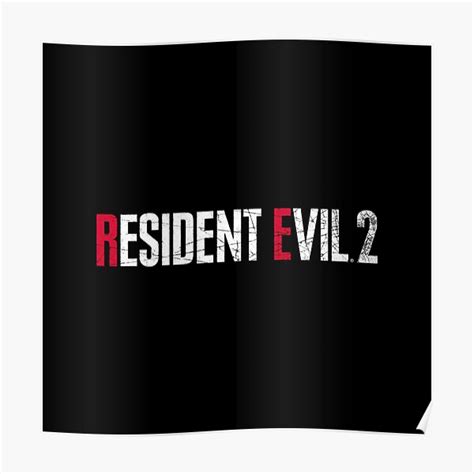 "Resident Evil 2 Remake Logo" Poster for Sale by MammothTank | Redbubble