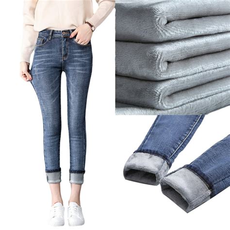 Kiapeise - Kiapeise Women's Fleece Lined Jeans Stretchy Skinny Denim ...