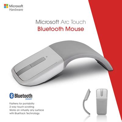 Qoo10 - Microsoft Arc Touch Bluetooth mouse/ Optical Mouse / Bluetooth 4.0 / b... : Computer & Game