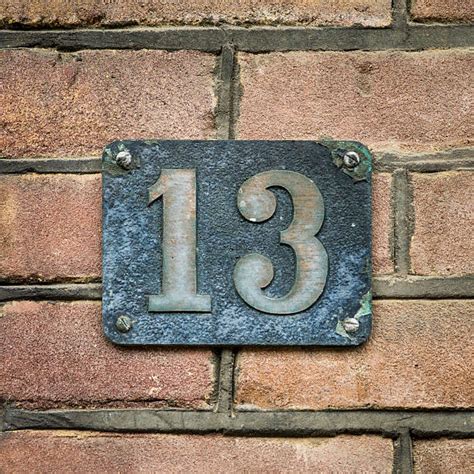 Number 13 House Number Wall Stock Photos, Pictures & Royalty-Free ...