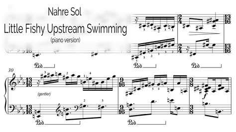 Nahre Sol — Little Fishy Upstream Swimming (2020) (piano version) [w/ score] - YouTube