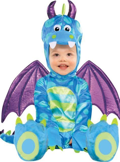 Baby Little Puff Dragon Costume Deluxe- Party City | Baby fancy dress, Monster fancy dress ...