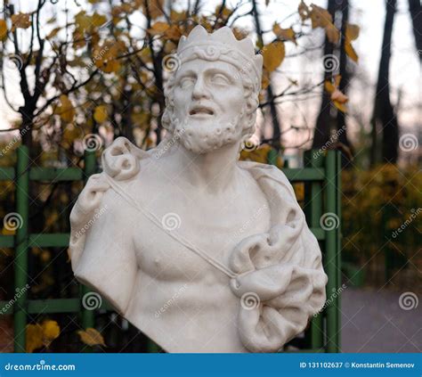 Statue of King Midas at Evening. Stock Image - Image of classicism ...