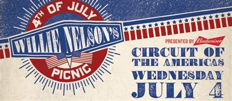 Willie Nelson’s 4th of July Picnic | Lineup 2018 - Camp House Concerts