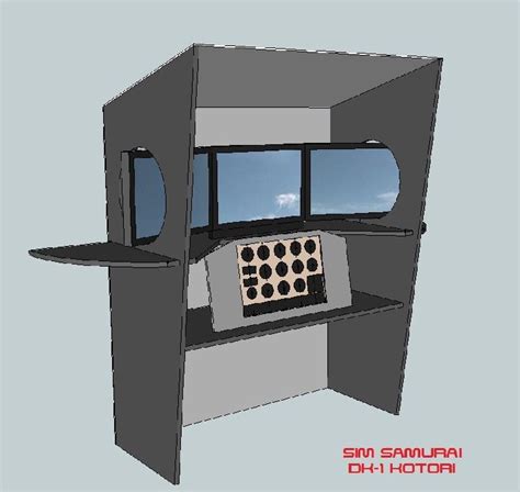 DIY Flight Simulator Cockpit Blueprint Plans and Panels | Flight ...