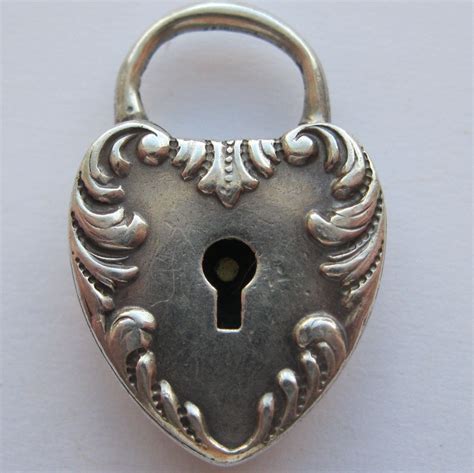 Victorian padlock charm in silver | Skeleton key lock, Antique keys ...