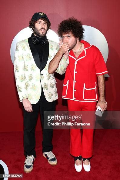 Lil Dicky and Benny Blanco arrive at the GQ Men of the Year Party... News Photo - Getty Images