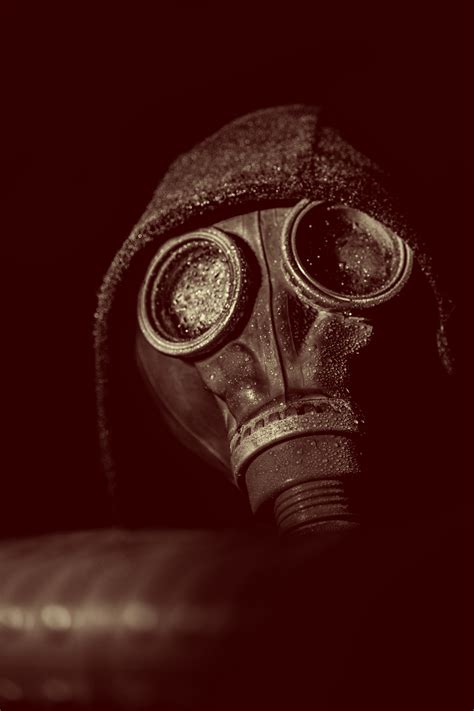 Gas Mask In Shadow Free Stock Photo - Public Domain Pictures