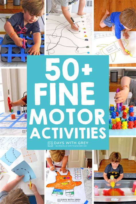 50+ Fine Motor Skills Activities - Days With Grey