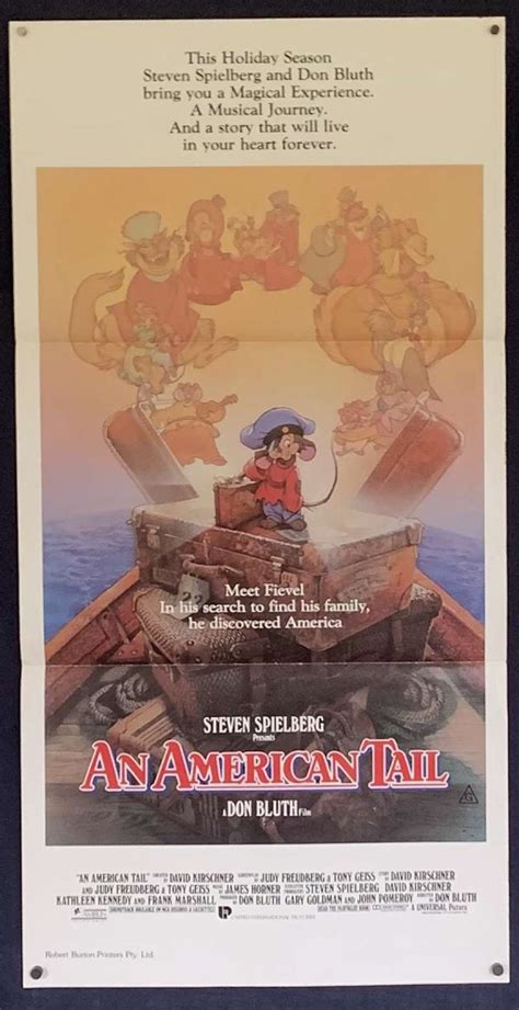 All About Movies - An American Tail Poster Original Daybill 1986 Drew Struzan Art Don Bluth ...