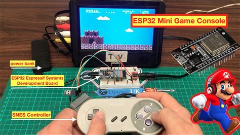 ESP32 Mini Game Console - ESP 8-bit Supports classic NES (or SNES) Hard ...