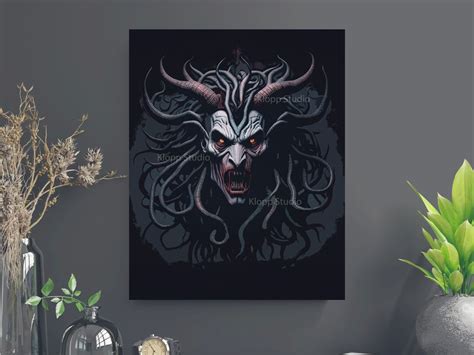 Devil Art Print DIY Instant Download Occult Art dark Devil - Etsy