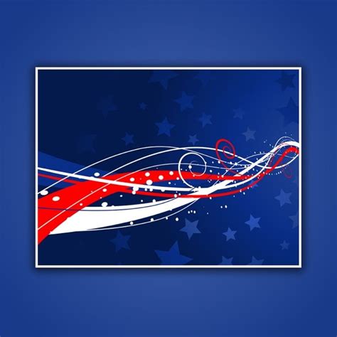 Abstract patriotic background for fourth of july Vector | Free Download