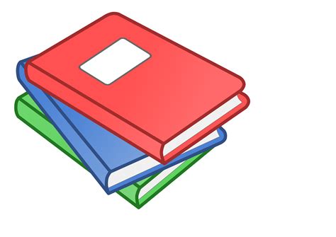 Clipart - Stack of three books