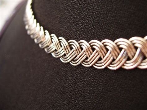 Braided silver wire Necklace | Wire necklace, Silver, Silver wire