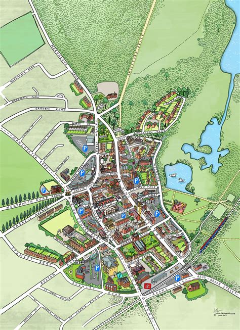 Map Of Knutsford Town Centre